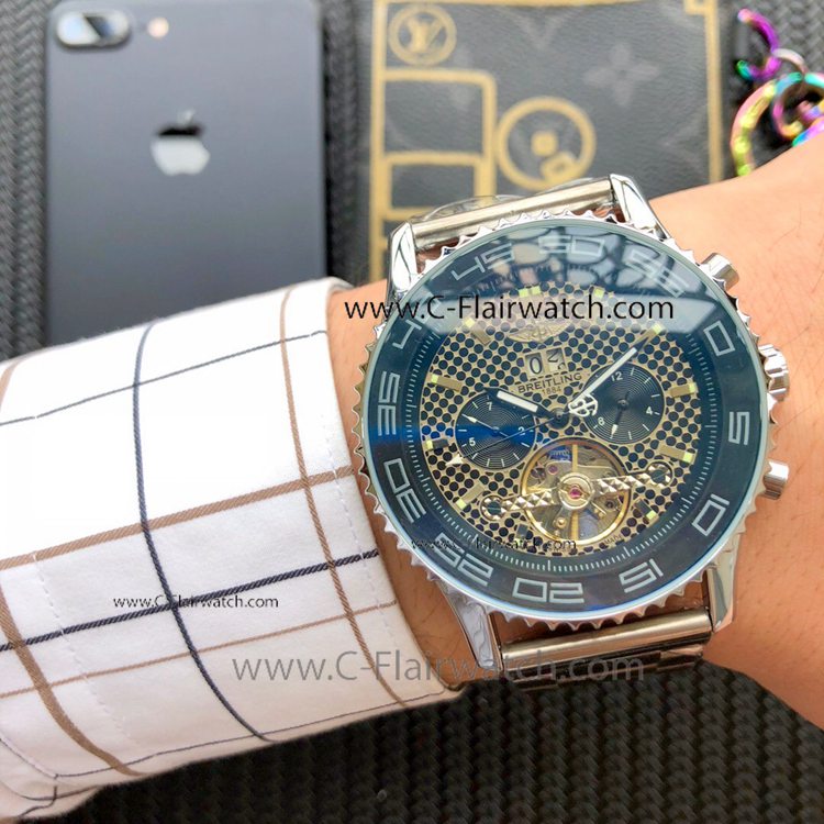 Copy Breitling Navitimer Tourbillon Stainless Steel Watch